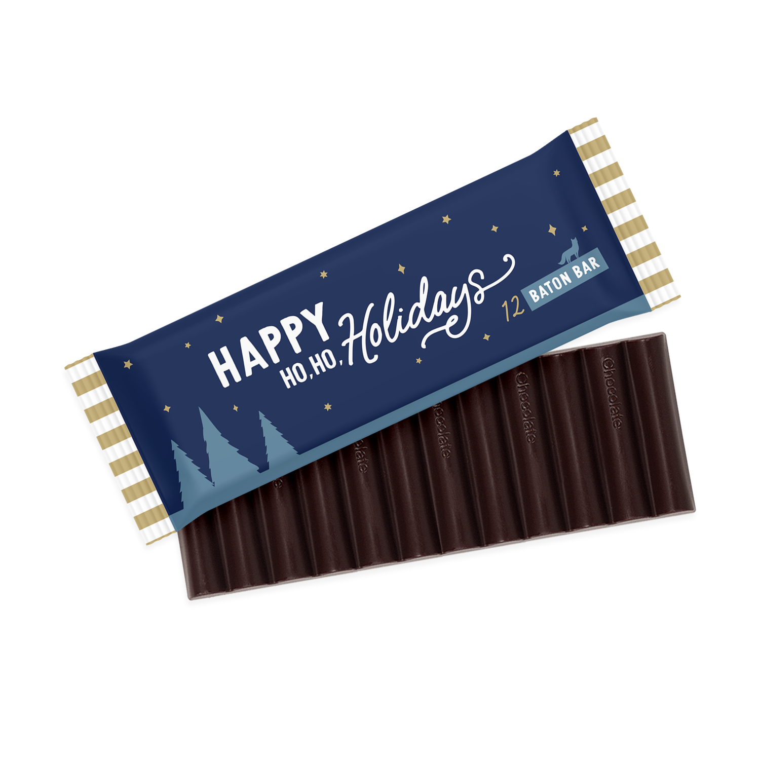 Winter Collection – 12 Baton Bar - Vegan Dark Chocolate - 71% Cocoa