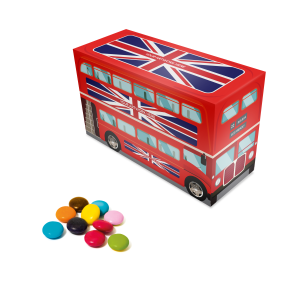 Eco Range - Eco Bus Box - Beanies, a branded confectionery printed with your logo (view 3)