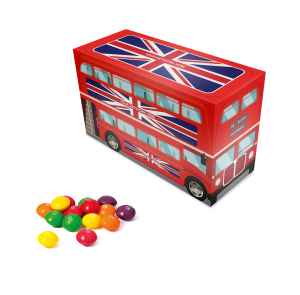 Eco Range - Eco Bus Box - Skittles®, a branded confectionery printed with your logo (view 3)