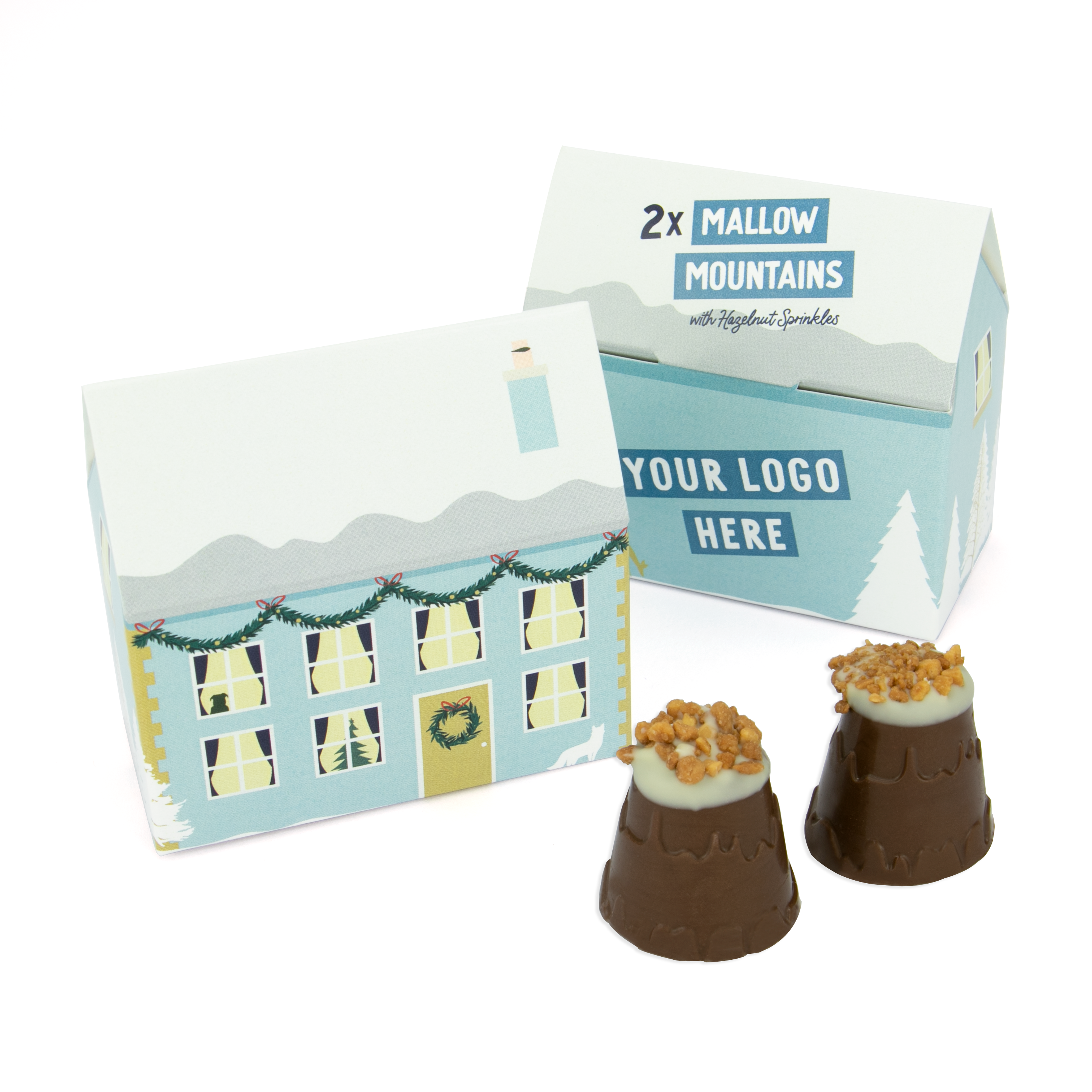 Winter Collection - Eco House Box - Mallow Mountain with Hazelnut Sprinkles* - x2
