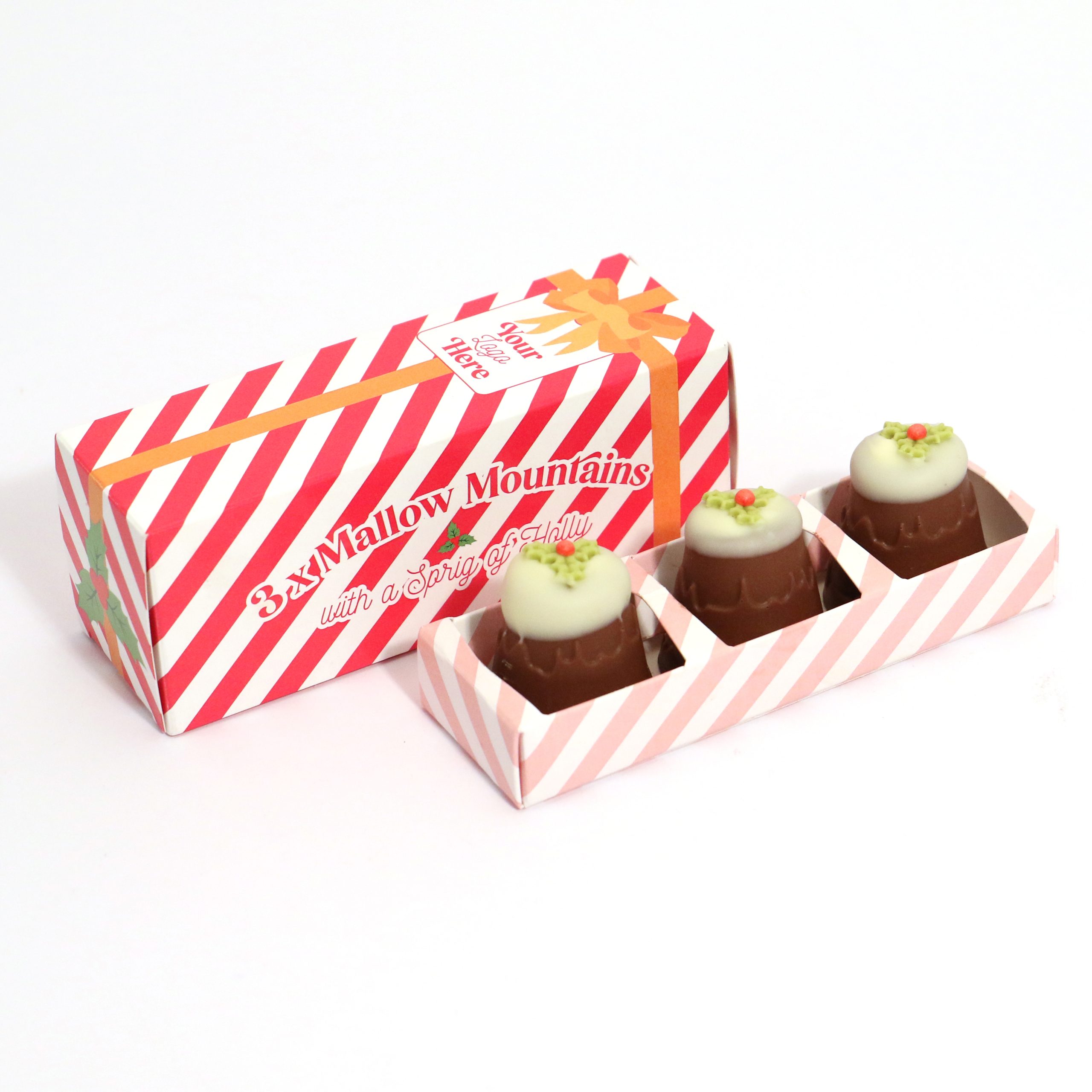 Winter Collection - Eco Sliding Box - Mallow Mountains with Holly - x3
