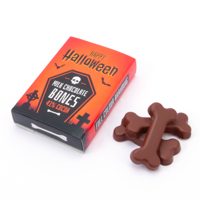 Halloween – Large Eco Matchbox – Milk Chocolate Bones – x3