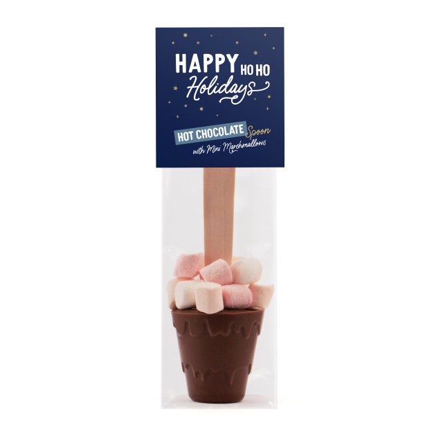 Winter Collection - Info Card - Hot Chocolate Spoon - With Marshmallows