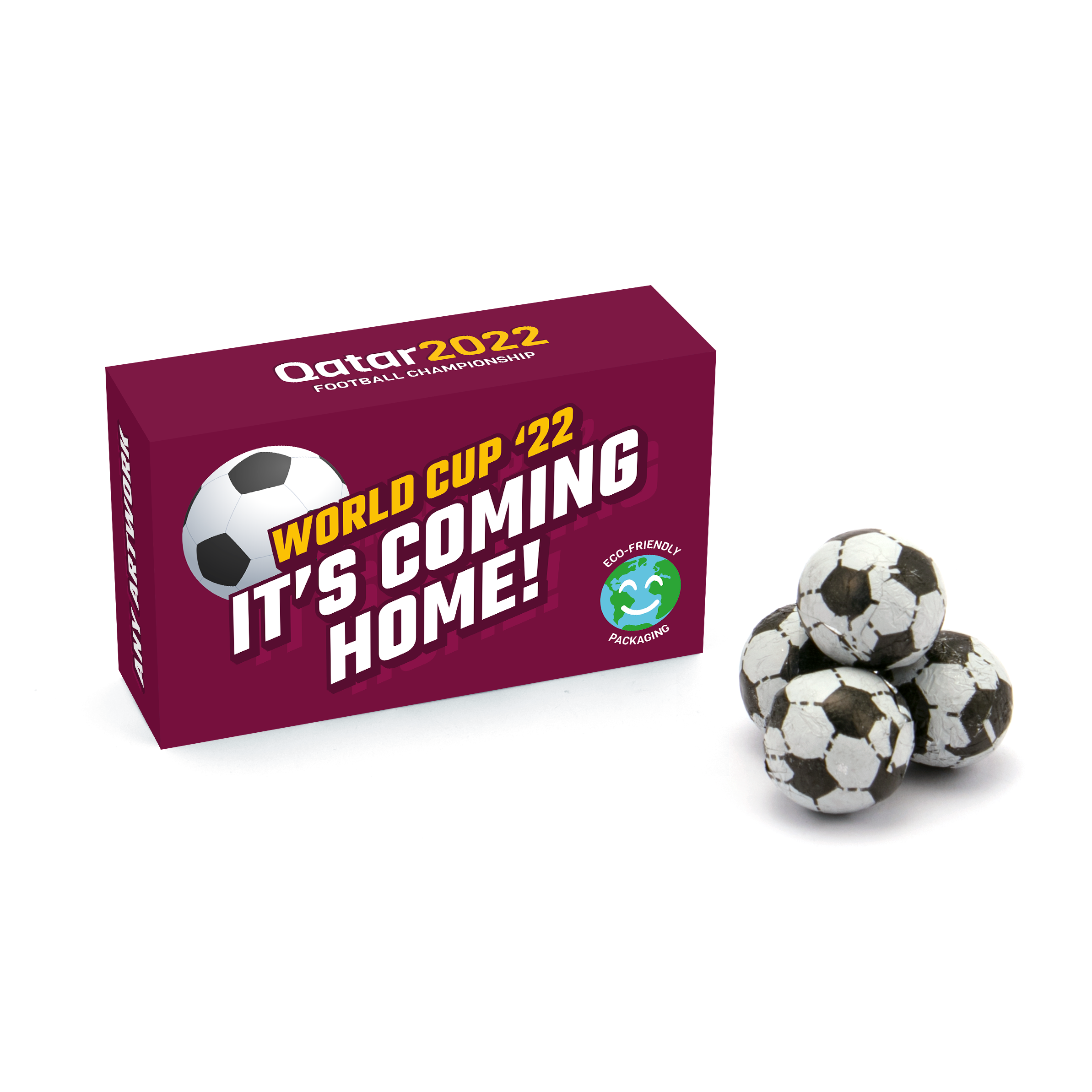 World Cup 2022 - Eco Maxi Box - Chocolate Footballs