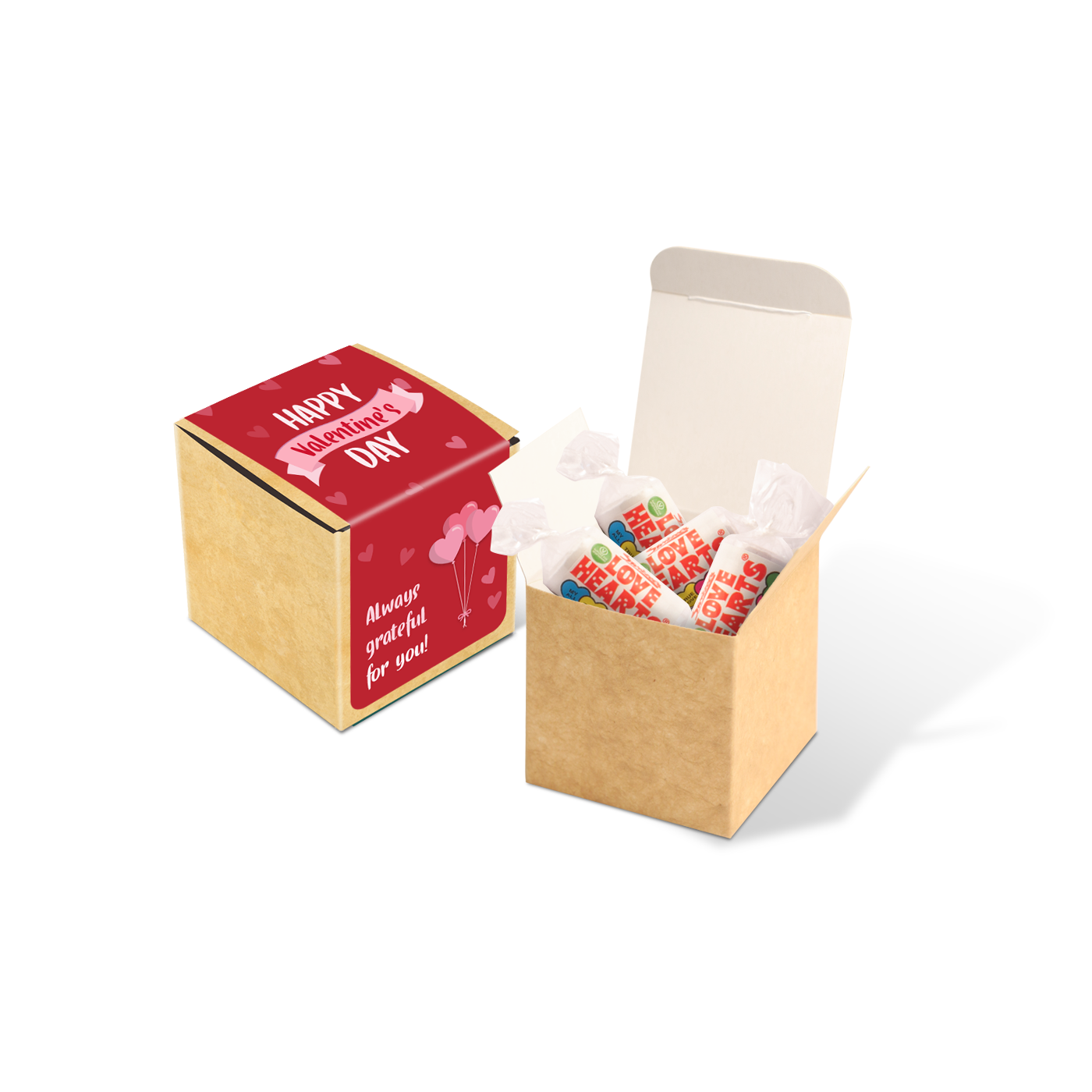 Valentines - Eco Kraft Cube - Love Hearts®