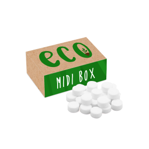Eco Range - Eco Midi Box - Midi Mints, a branded confectionery printed with your logo (view 3)