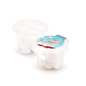 Eco Range - Eco Mini Pot - Midi Mints, a branded confectionery printed with your logo (view 3)