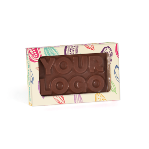 Eco Range - Eco Window Box - Vegan Dark Chocolate - 3D Branding, a branded confectionery printed with your logo (view 3)