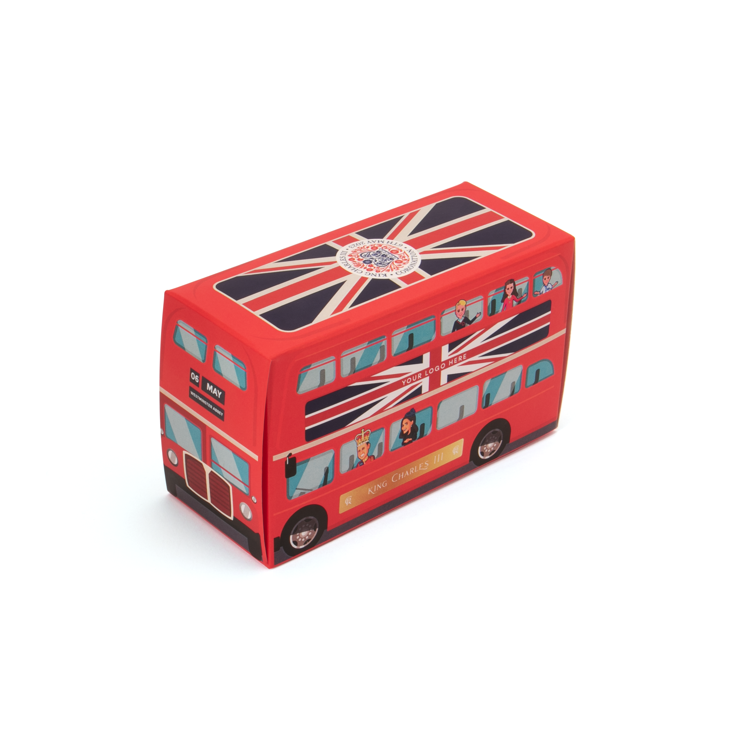 Kings Coronation - Eco Bus Box - Tea & Biscuits