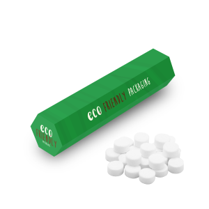 Eco Range - Eco Hex Tube - Midi Mints, a branded confectionery printed with your logo (view 3)