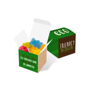Eco Range - Eco Maxi Cube - Vegan Bears, a branded confectionery printed with your logo (view 3)