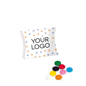 Eco Range - Eco Large Pouch Box - Beanies, a branded confectionery printed with your logo (view 3)