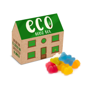 Eco Range - Eco House Box - Vegan Bears, a branded confectionery printed with your logo (view 3)