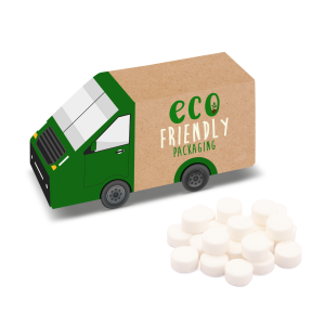 Eco Range - Eco Van Box - Midi Mints, a branded confectionery printed with your logo (view 3)