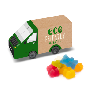 Eco Range - Eco Van Box - Vegan Bears, a branded confectionery printed with your logo (view 3)