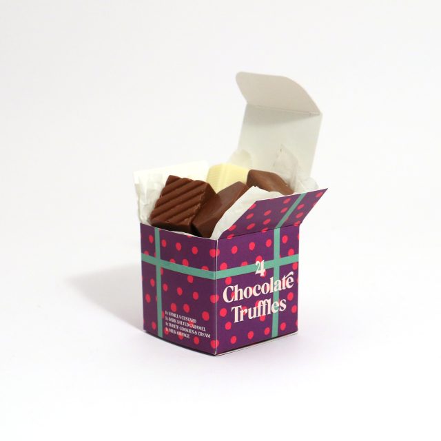 Winter Collection – Eco Maxi Cube – 4x Chocolate Truffles