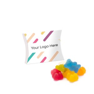 Eco Range - Eco Large Pouch Box - Vegan Bears, a branded confectionery printed with your logo (view 3)