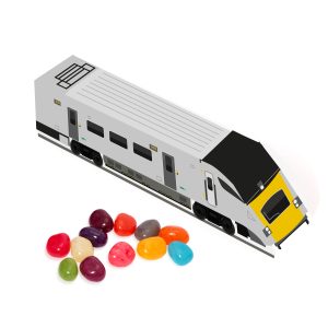 Eco Range - Eco Train Box - Jelly Bean Factory®, a branded confectionery printed with your logo (view 3)