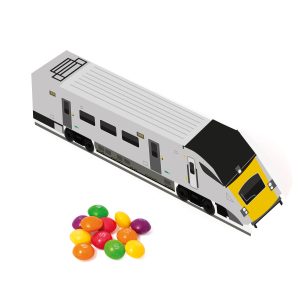 Eco Range - Eco Train Box - Skittles®, a branded confectionery printed with your logo (view 3)
