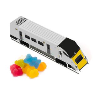 Eco Range - Eco Train Box - Vegan Bears, a branded confectionery printed with your logo (view 3)