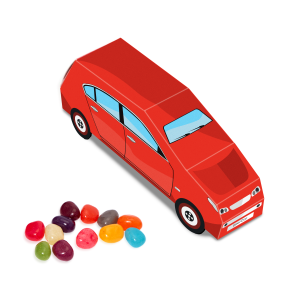 Eco Range - Eco Car Box - Jelly Bean Factory®, a branded confectionery printed with your logo (view 3)