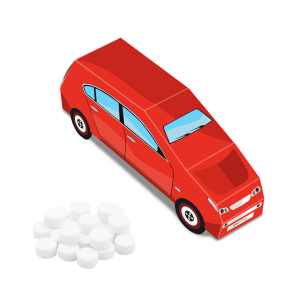 Eco Range - Eco Car Box - Midi Mints, a branded confectionery printed with your logo (view 3)