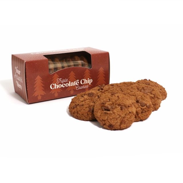 Winter Collection – Eco Biscuit Box – Triple Chocolate Chip Biscuits