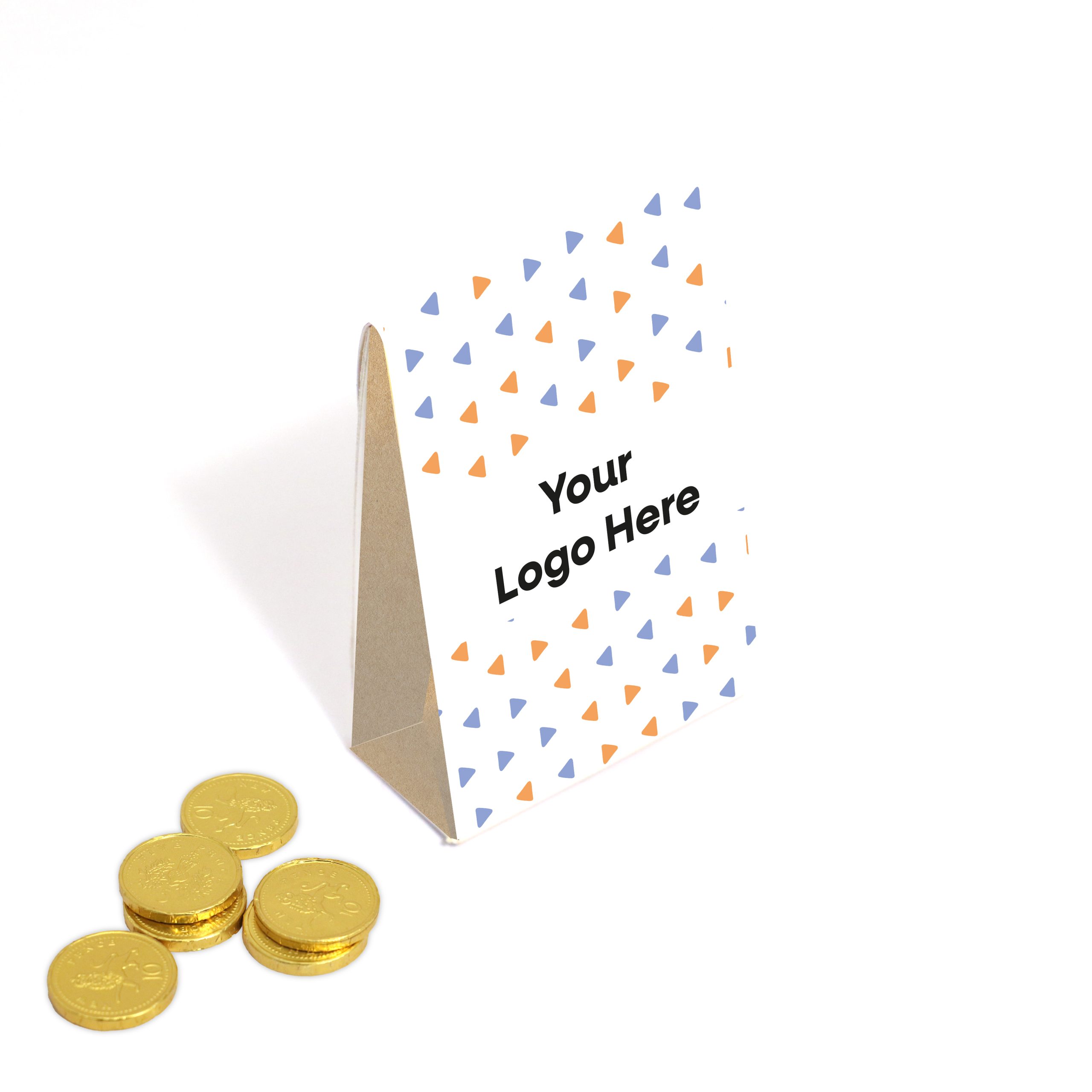 Eco Range - Eco Carton - Chocolate Coins, a branded confectionery printed with your logo
