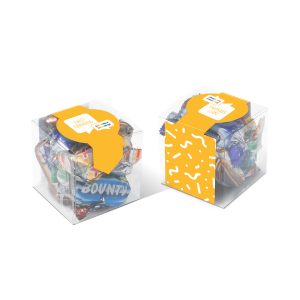 Clear Cube - Celebrations, a branded confectionery printed with your logo (view 3)