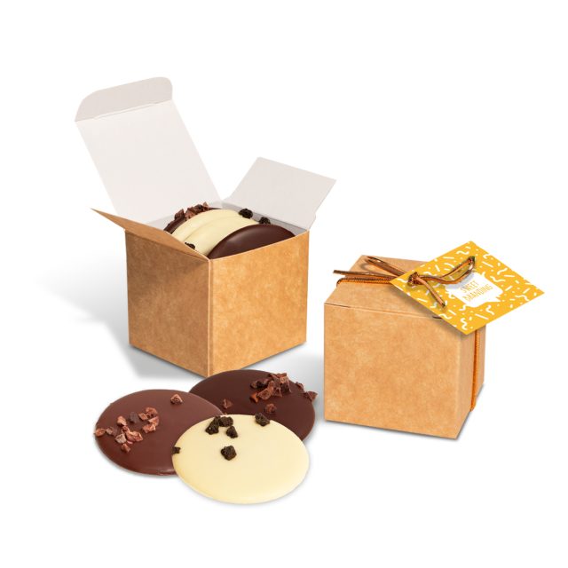 Eco Range – Eco Kraft Cube – Chocolate Discs