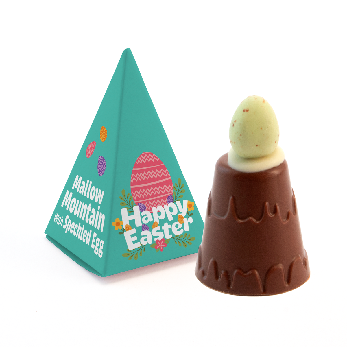 Easter - Eco Pyramid Box - Mallow Mountain with Speckled Egg