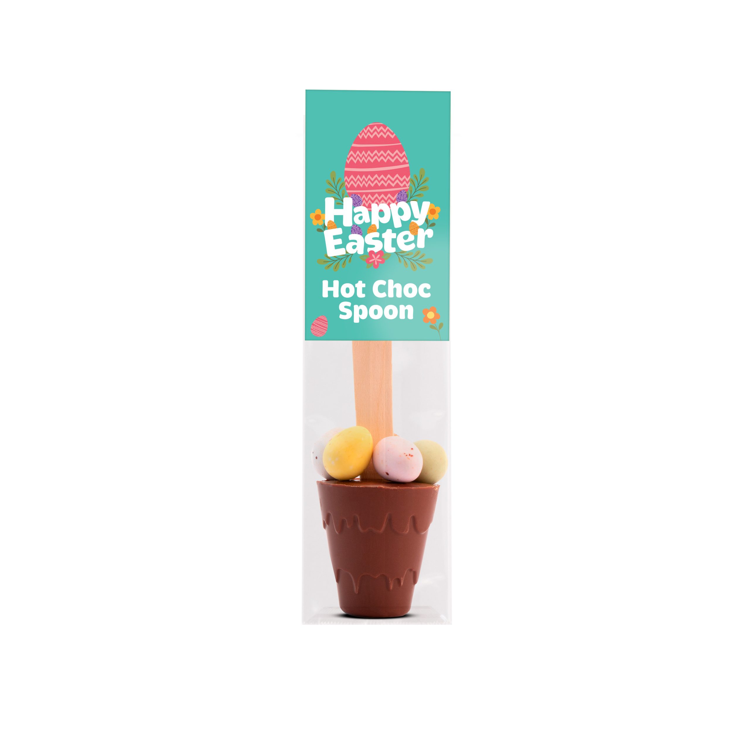 Easter - Info Card - Hot Choc Spoon with Speckled Eggs