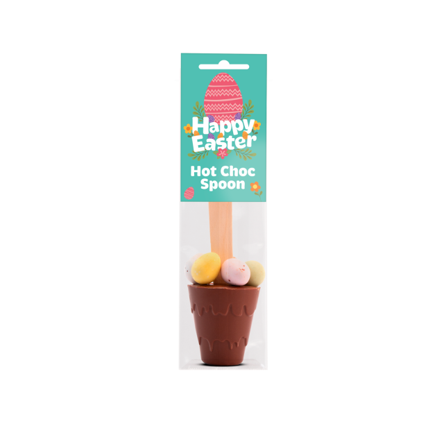 Easter – Info Card – Hot Choc Spoon with Speckled Eggs