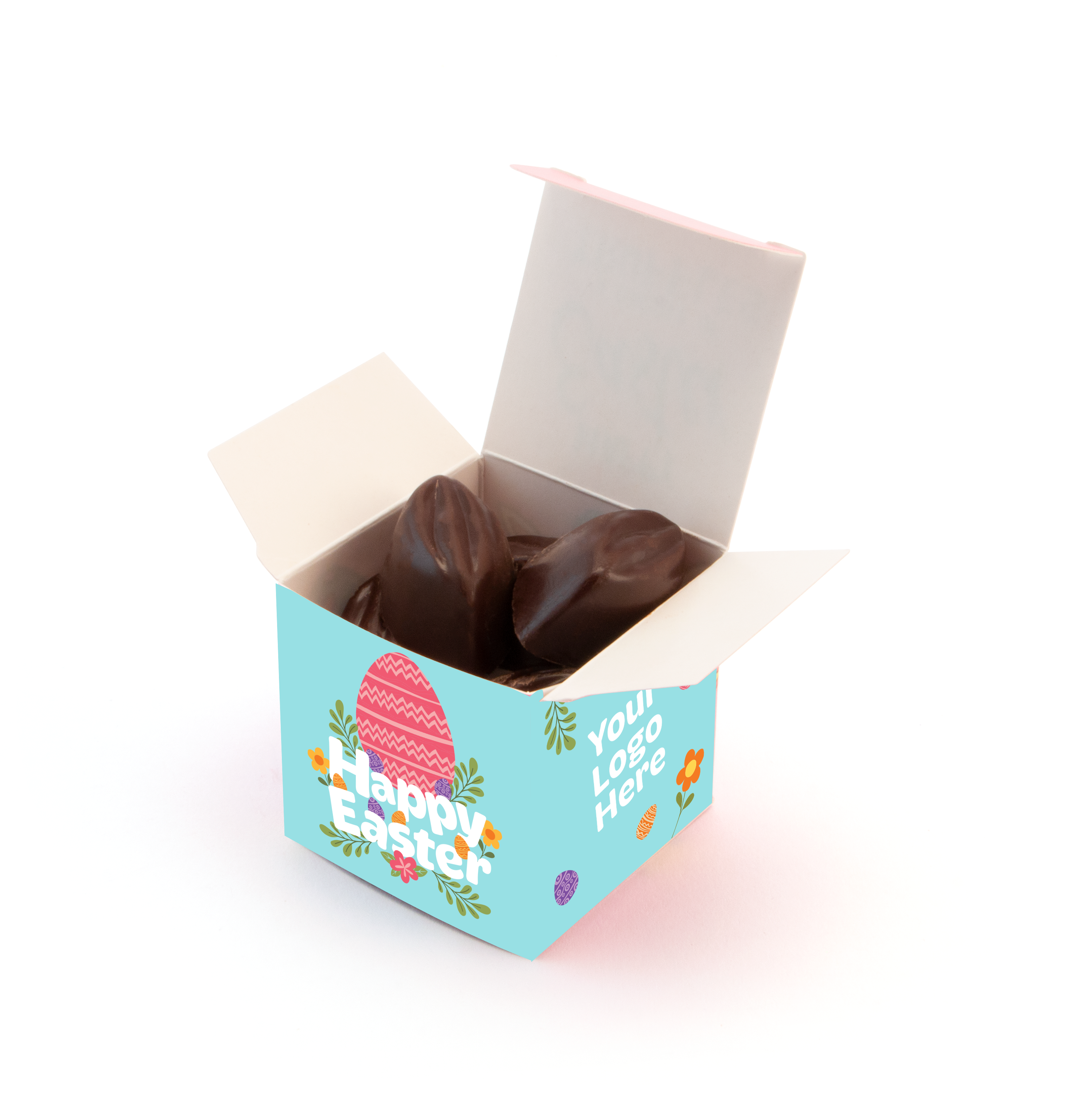 Easter Eco Maxi Cube With Dark Salted Caramel Chocolate Truffles