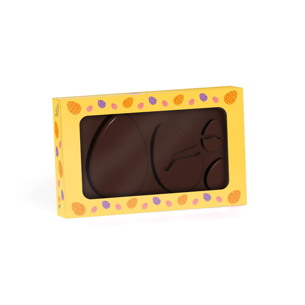 Easter - Eco Window Box - Vegan Dark Chocolate - Broken Eggs