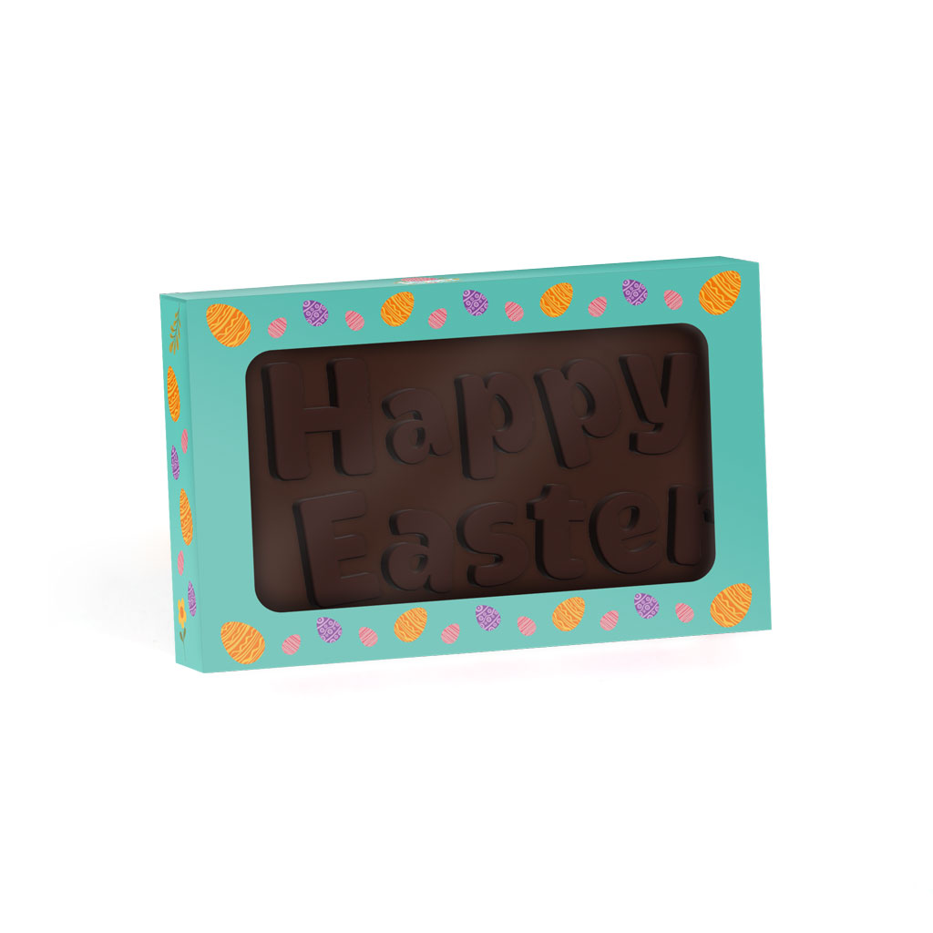Easter - Eco Window Box - Vegan Dark Chocolate - Happy Easter