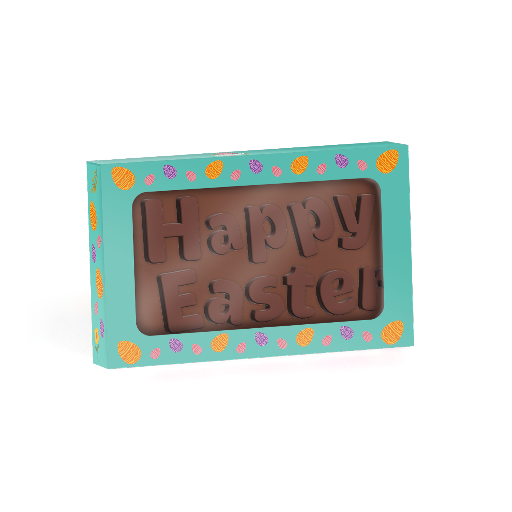 Easter - Eco Window Box - Milk Chocolate - Happy Easter