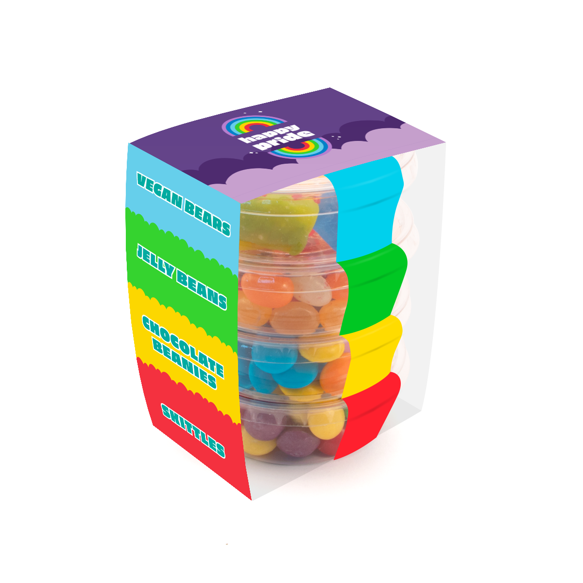 Pride Eco Pot Stackers With Sweets