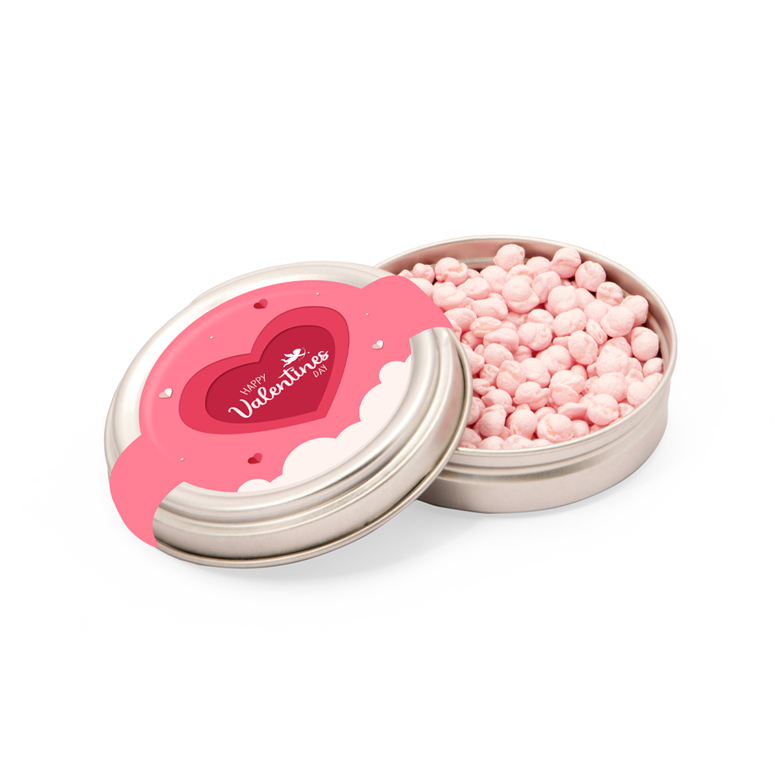 Valentines - Caviar Tin - Strawberry Millions®, a branded confectionery printed with your logo
