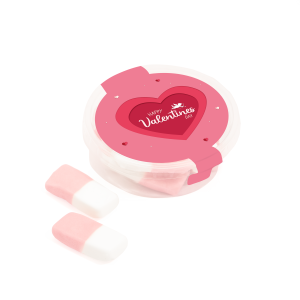 Valentines - Eco Midi Pot - Squashies, a branded confectionery printed with your logo (view 3)
