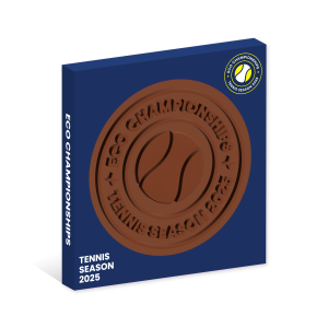 Tennis Season - Eco Window Box - Milk Chocolate Disc - 100mm, a branded confectionery printed with your logo (view 3)