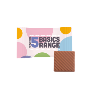Basics Range - Neapolitan - 6g - Milk Chocolate³, a branded confectionery printed with your logo (view 3)