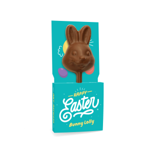 Easter - Eco Lolly Box - Milk Chocolate³ - Bunny Lolly, a branded confectionery printed with your logo (view 3)