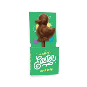 Easter - Eco Lolly Box - Milk Chocolate³ - Duck Lolly, a branded confectionery printed with your logo (view 3)