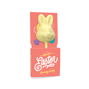 Easter - Eco Lolly Box - White Chocolate - Bunny Lolly, a branded confectionery printed with your logo (view 3)