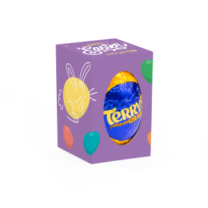 Easter - Eco Mini Egg Box - Terry's Chocolate Orange Egg, a branded confectionery printed with your logo (view 3)