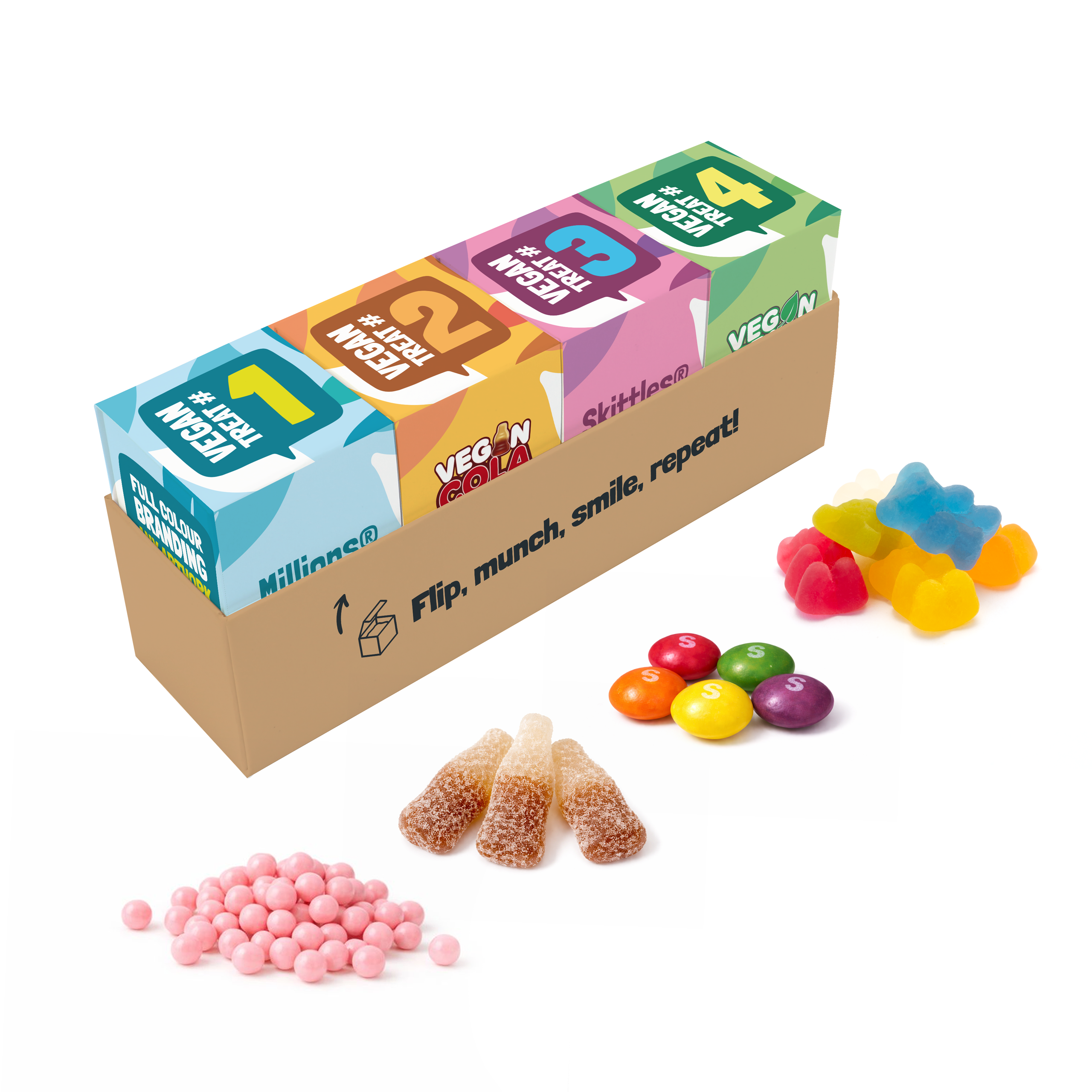 Eco Mini Share Pack - Vegan Treat Mix, a branded snacks printed with your logo
