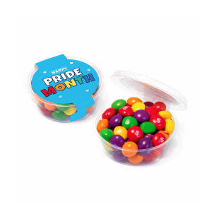 Pride 2026 - Eco Midi Pot - Skittles®, a branded confectionery printed with your logo (view 3)