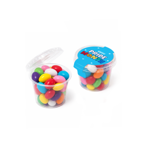 Pride 2026 - Eco Mini Pot - Beanies, a branded confectionery printed with your logo (view 3)