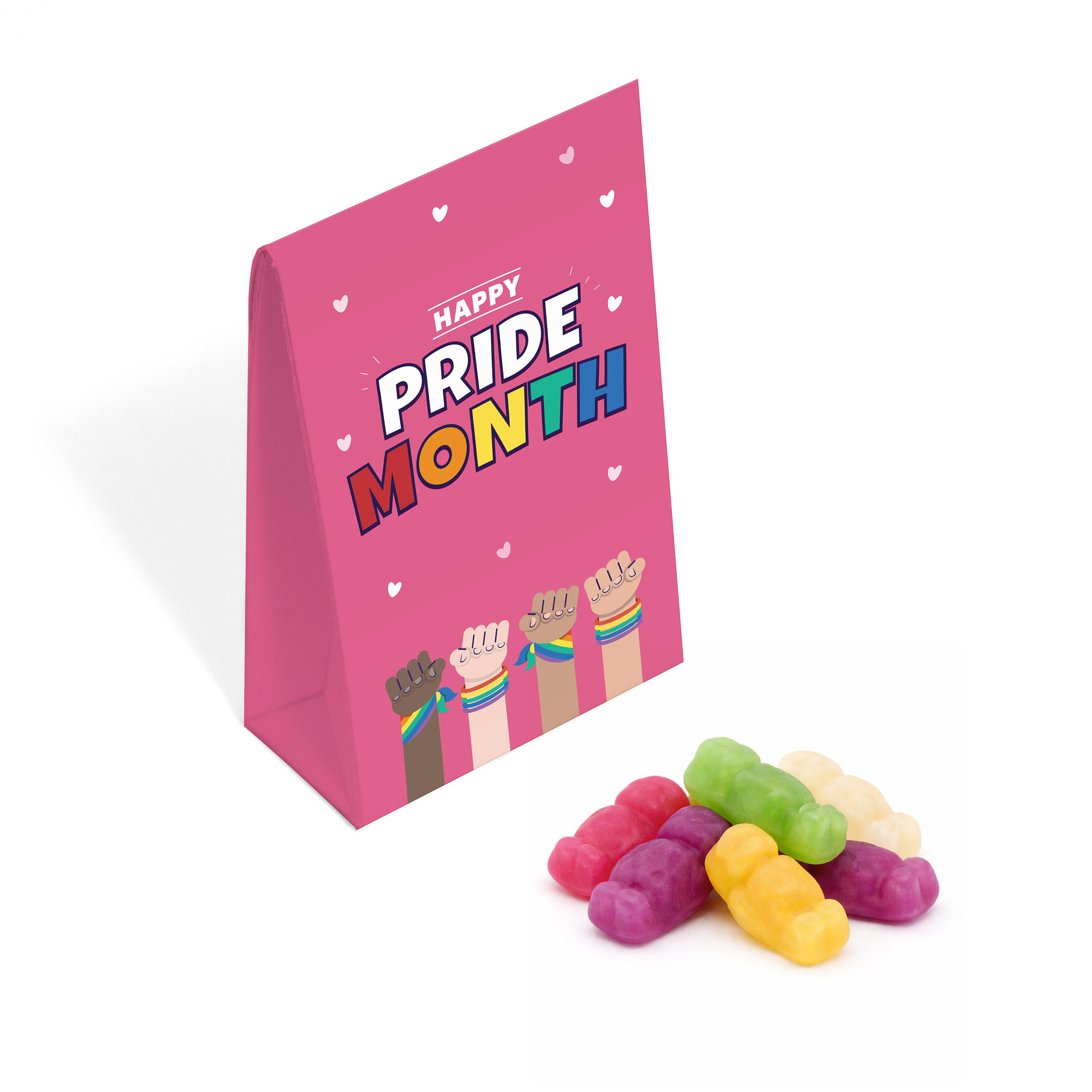 Pride 2026 - Eco Carton - Haribo® Mini Jelly Babies - branded promotional product